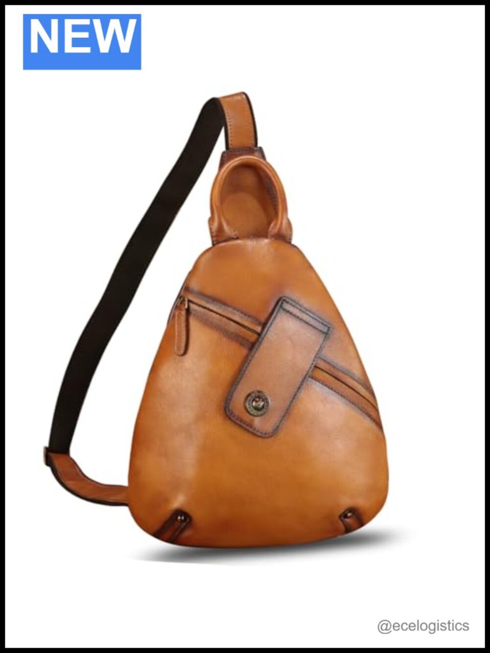 Genuine Leather Sling Bag Crossbody for iPad Pro 11 inch Unisex